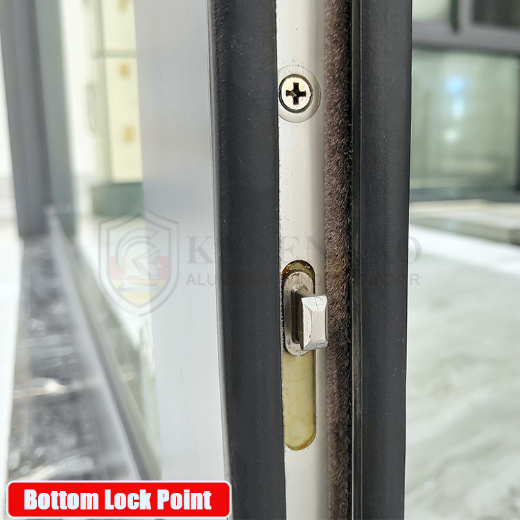 Automatic Aluminum Glass with Screen Double Glass Patio Frameless Sliding Door