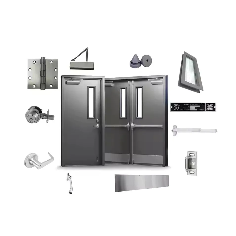 Steel fire-rated doors