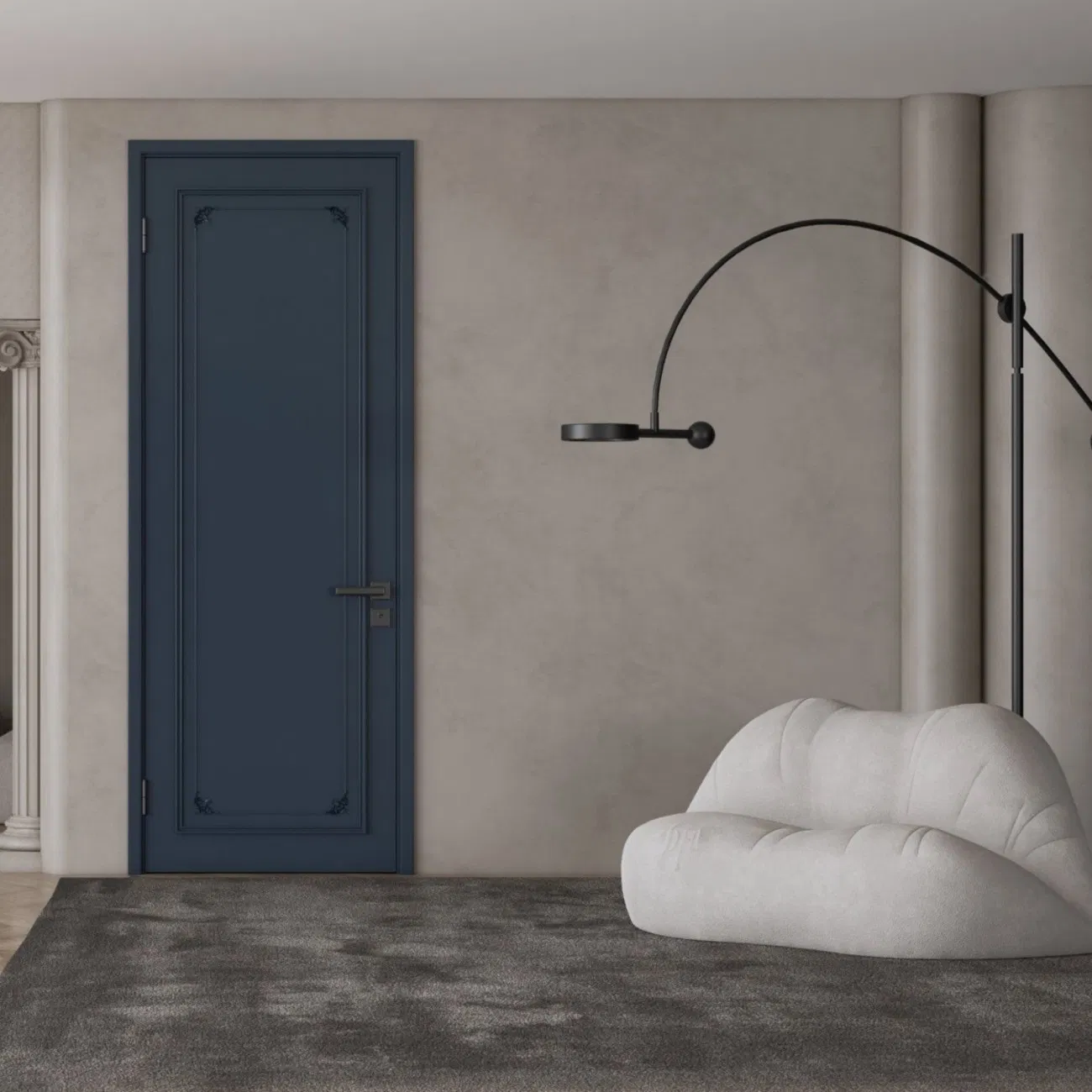 Premium Waterproof MDF Melamine Door Hollow Core Door HDF Wood Interior Door for Elegant Guest Rooms