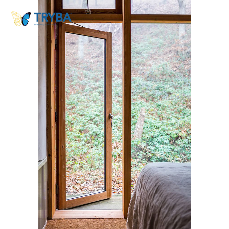 Laminated Glass and Soundproofing Aluminum Casement Door with for Recording Studios