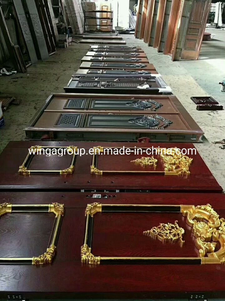 Africa Strong Copper Front Entry Double Security Steel Door Wg-CD-06