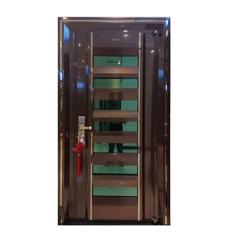 Burglarproof Steel Safety Entry Residential Exterior Steel Front Door