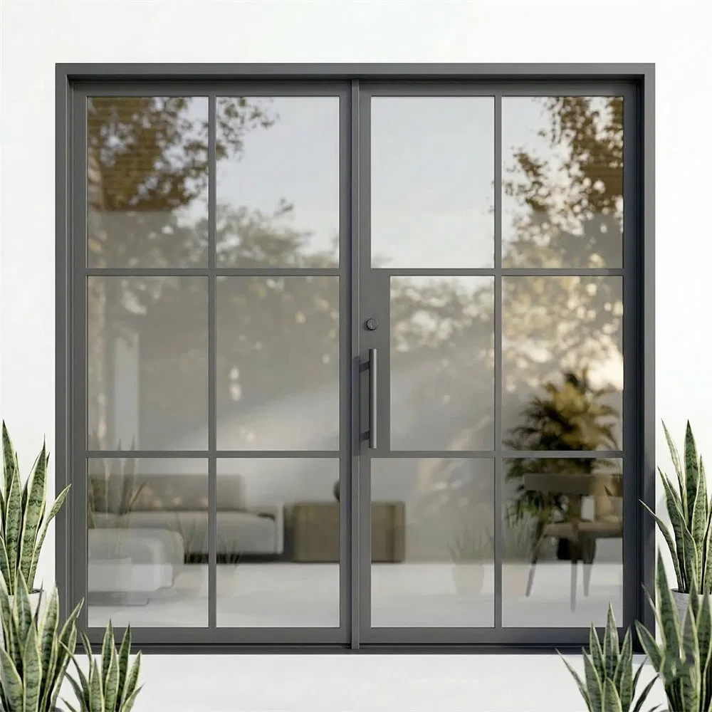 Soundproof Steel French Door for Home Studio and Private Office