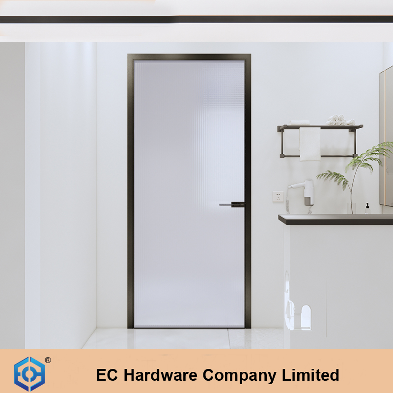 Aluminum Sectional Design Interior Aluminum Flush Modern Design Pivot Glass Door