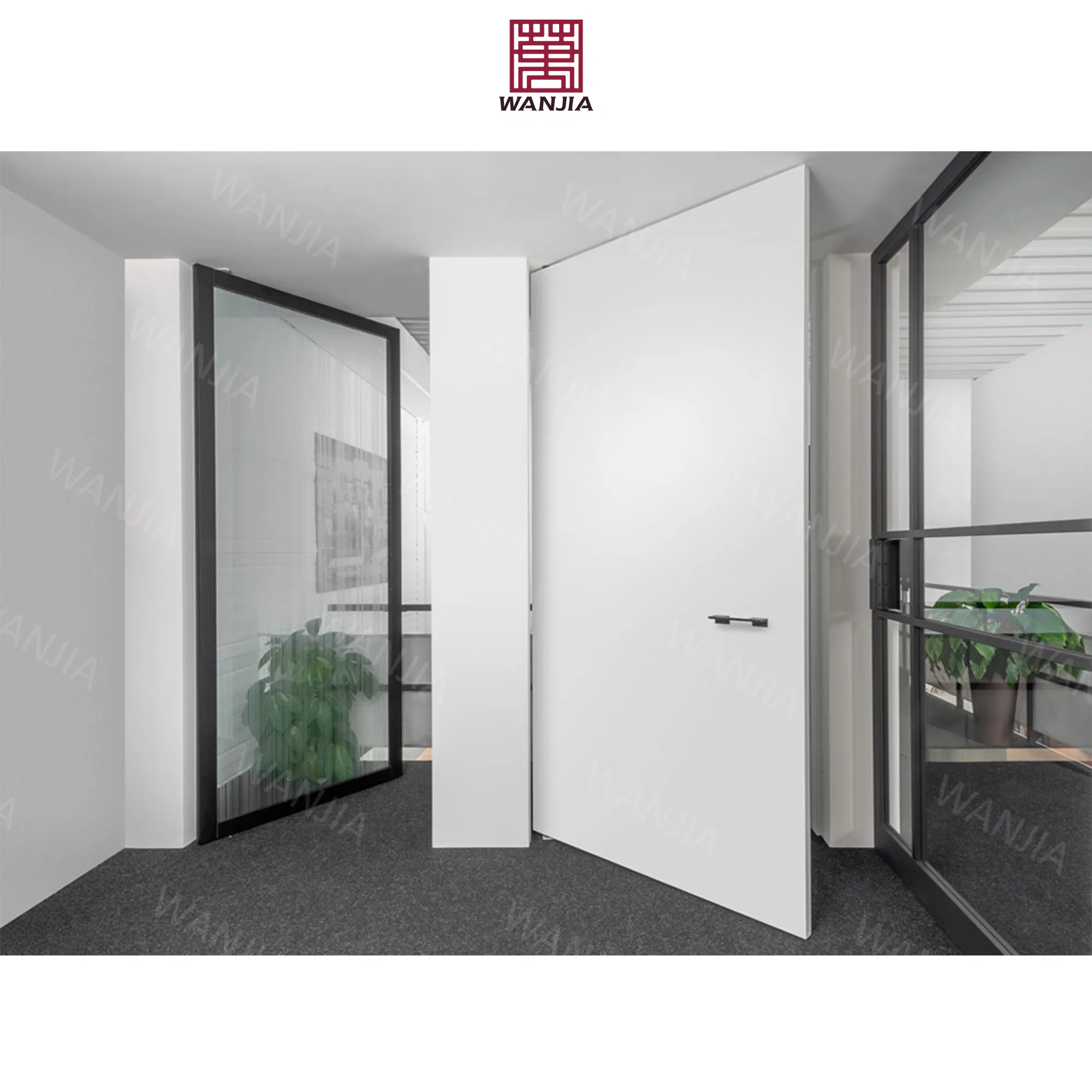 Integrity Supplier Exterior Entrance Pivot Front Door Aluminum Glass Entry Spring Door