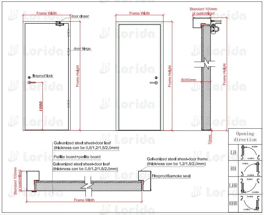 Fireproof Metal Door