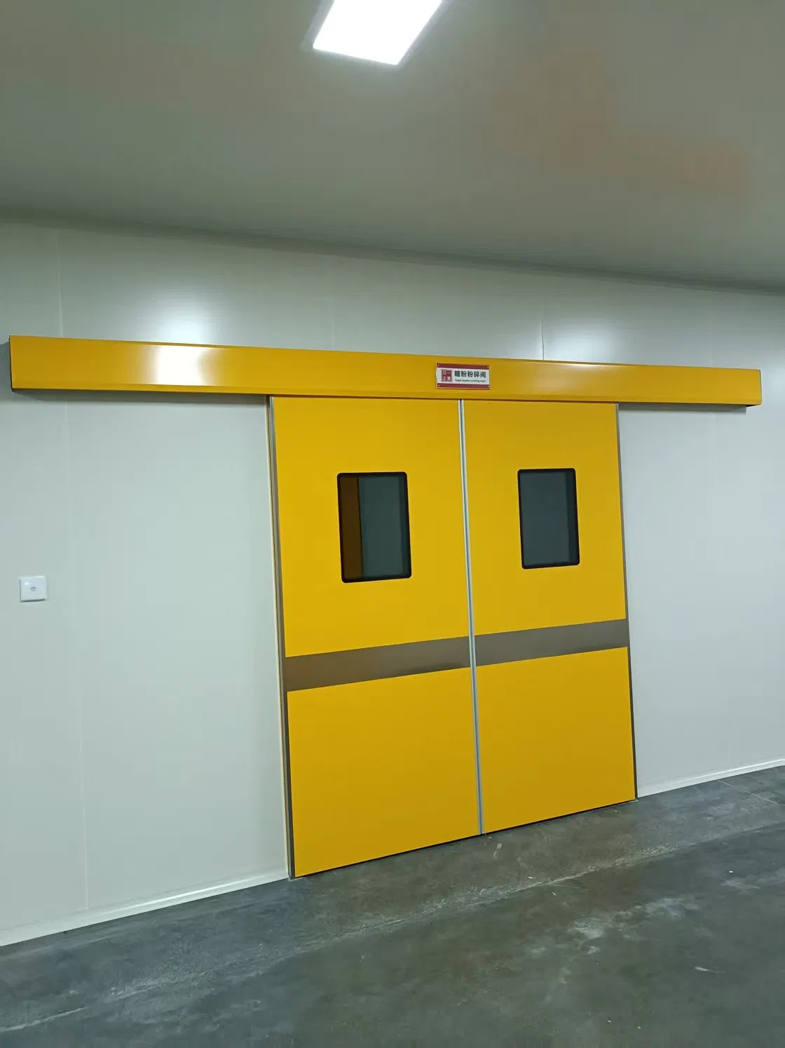Pharmacy Transparent Visual Aluminum Frame Automatic Sliding Glass Door with Anti-Collision Design