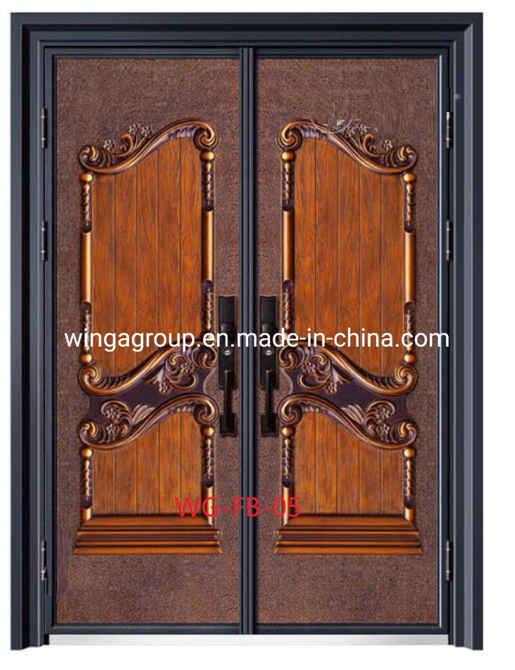 Nigeria Market Aluminum Cast Iron Security Explosion Proof Steel Door