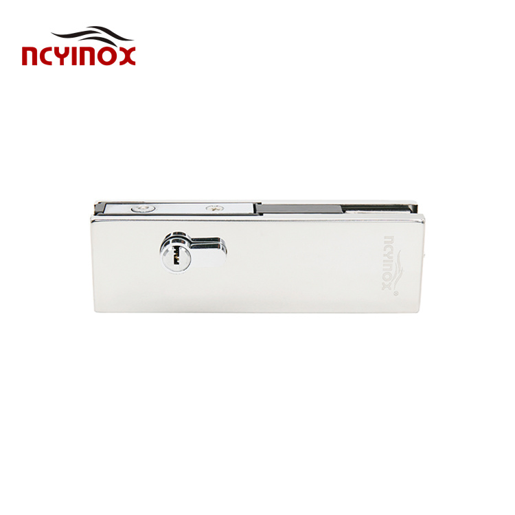 High Quality Glass Door Bottom Patch Fitting Lock Frameless Glass Security Main Glass Door Lock