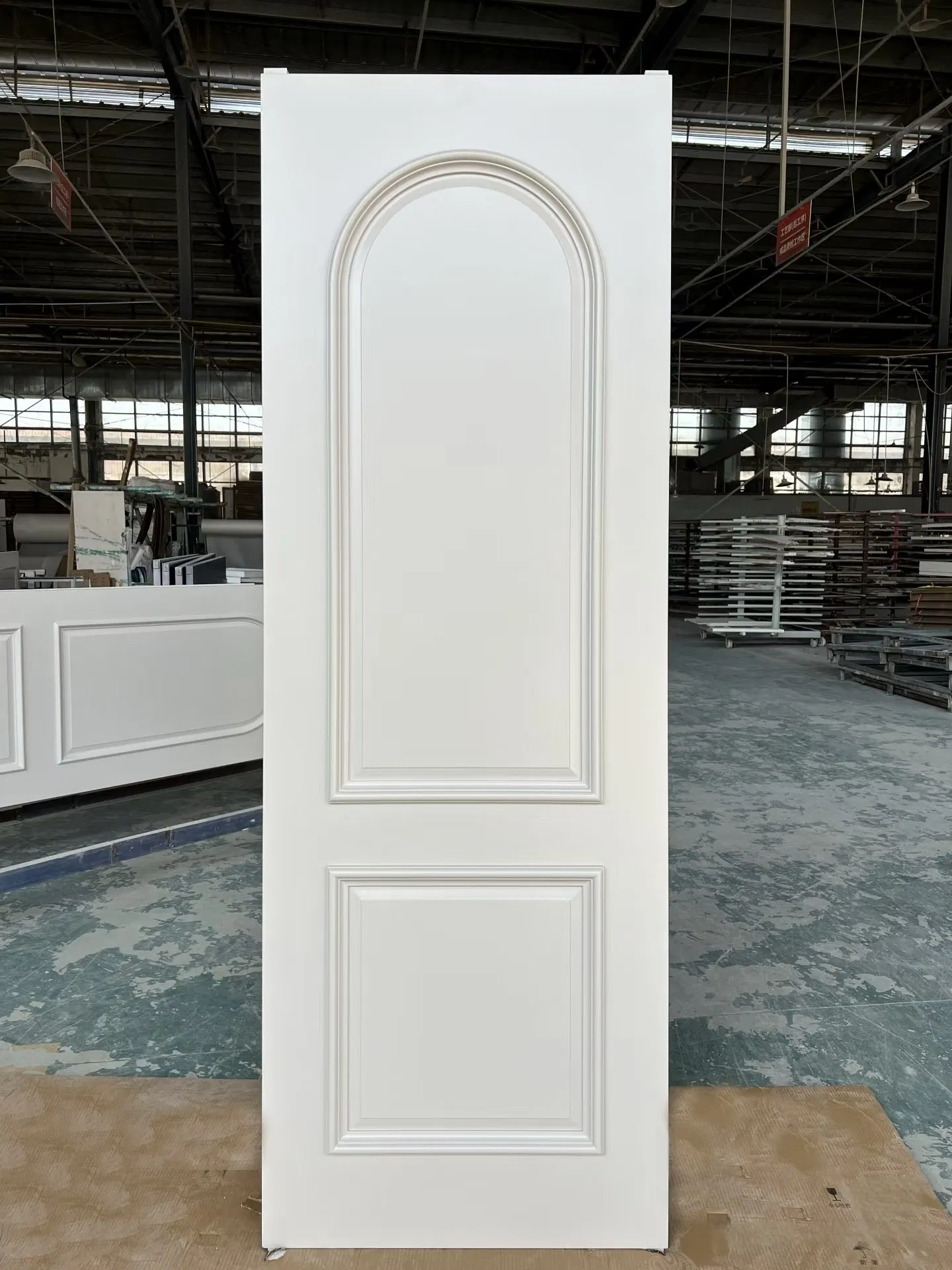 Interior Melamine Wood Veneer Flush Wooden Lacquer Solid Door