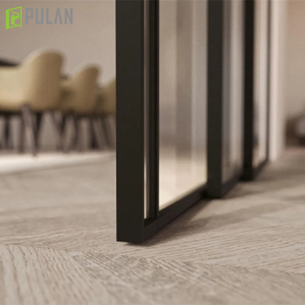 Interior Conference Room Automatic Durable Aluminum Frame Soundproof Glass Sliding Door