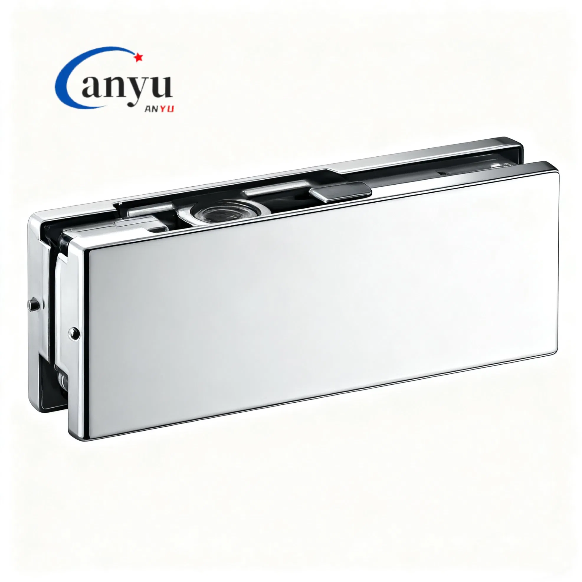 Stainless Steel Cover Frameless Glass Hardware Bottom Patch Fitting Glass Door Fitting
