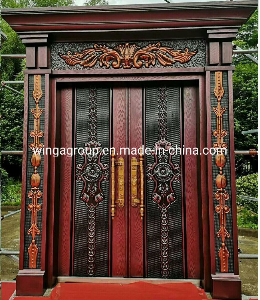 Africa Explosion Proof Aluminum Cast Copper Boar Security Door Wg-Fb-91