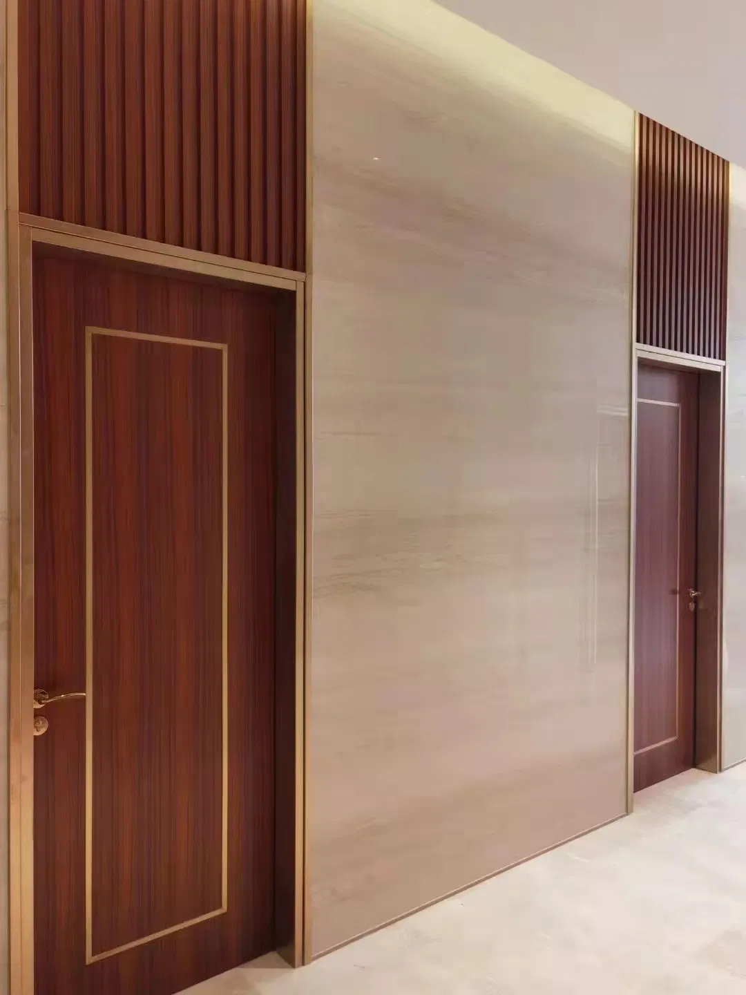 MDF Fire Resistant Fire Rated Exterior Interior PVC Laminated Fireproof Emergency Exit Steel Frame Wooden Security Safety Entrance Fire Doors
