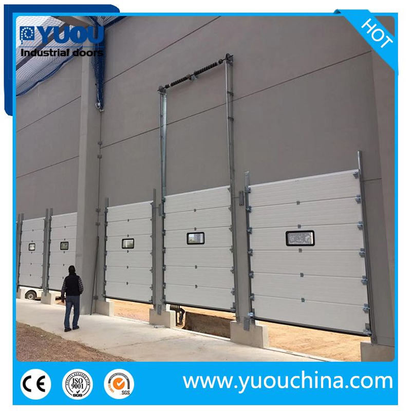 Industrial Overhead Thermal Insulated Vertical Lifting Metal Sliding up Sectional Garage Door for Cold Storage Freezer Room, Warehouse and Loading Docks or Bays