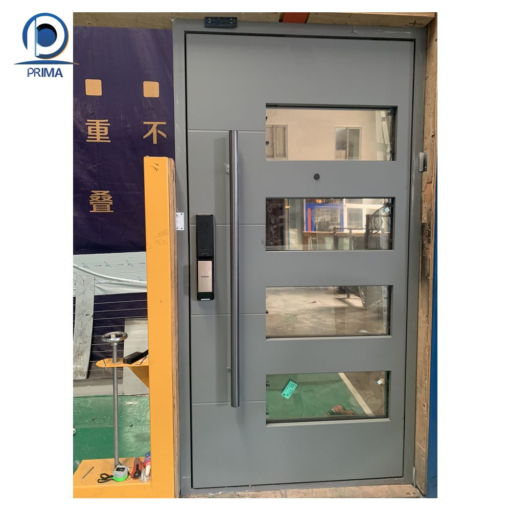 Light Luxury Villa Entry Door Carved Cast Aluminum Explosion-Proof Soundproof Features Class Security Door