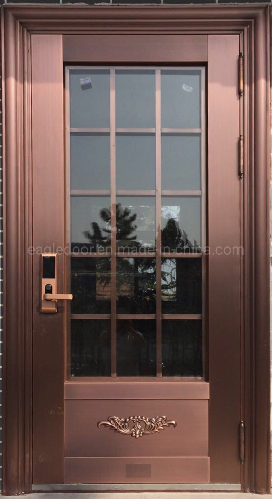 EU Bank Exterior Position Copper Entry Doors Main Entrance House Door Design