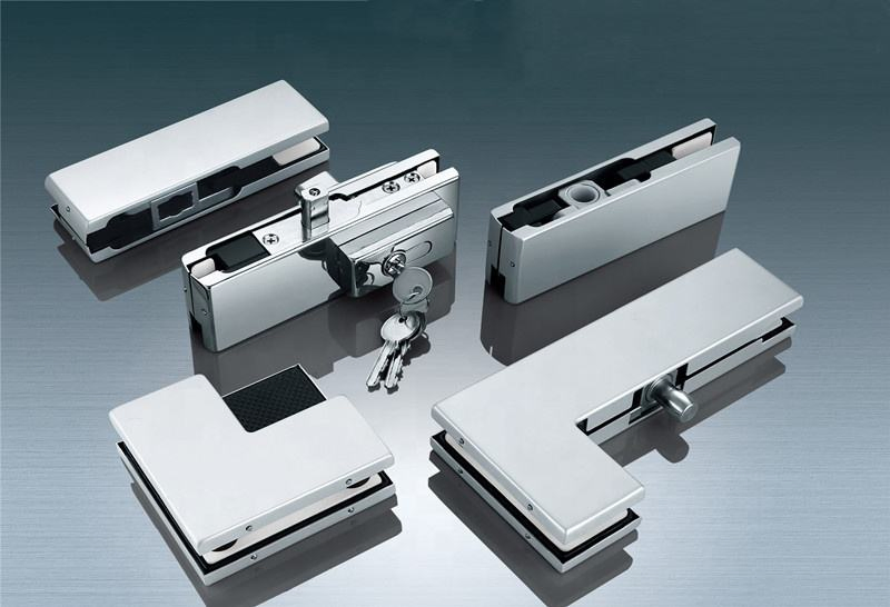 Heavy Duty Stainless Steel Frameless Door Square Sidelite Connector Glass Patch Fitting