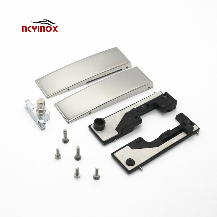 Stainless Steel Swing Sliding Frameless Hardware Accessories Patch Fitting for Office Glass Door