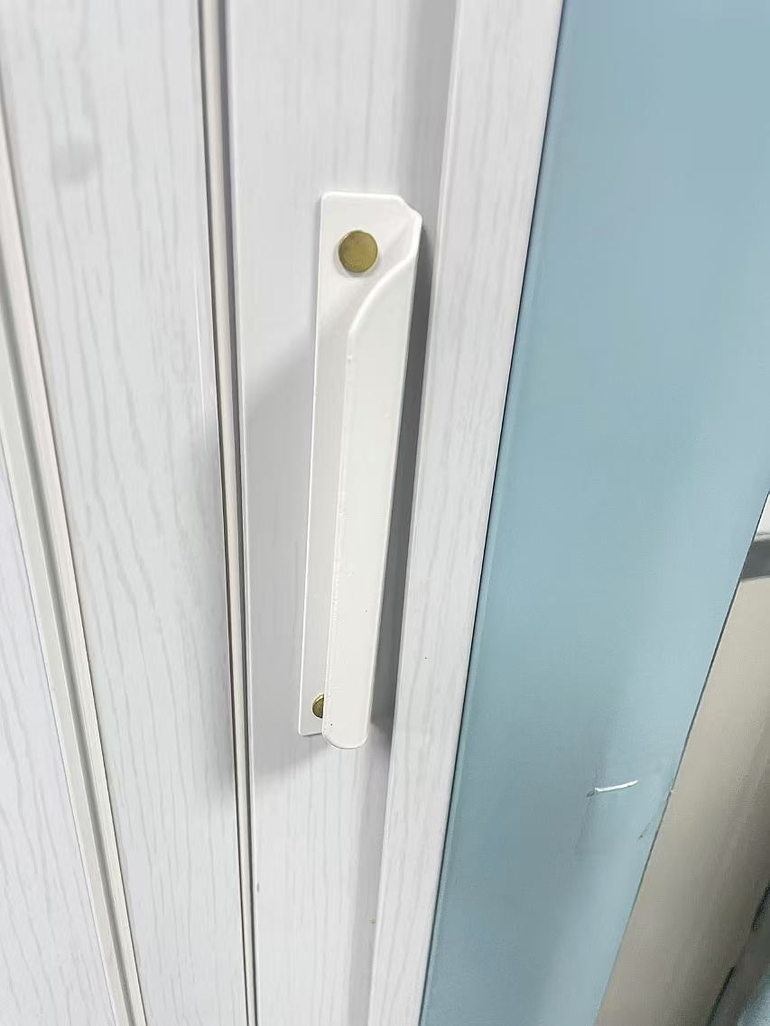 Wholesale Modern Style PVC Folding Door Custom Kitchen Gate Shop Door Cheap Reasonable Price Laminated MDF Glass Interior Use