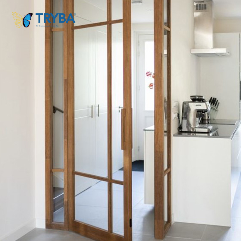 Multi-Chambered Frame Soundproof Low-E UPVC Casement Door for Studios