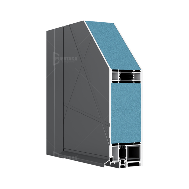 Hispanic Design Copper Look Aluminum Front Pivot Door Entry Doors for Luxury Home