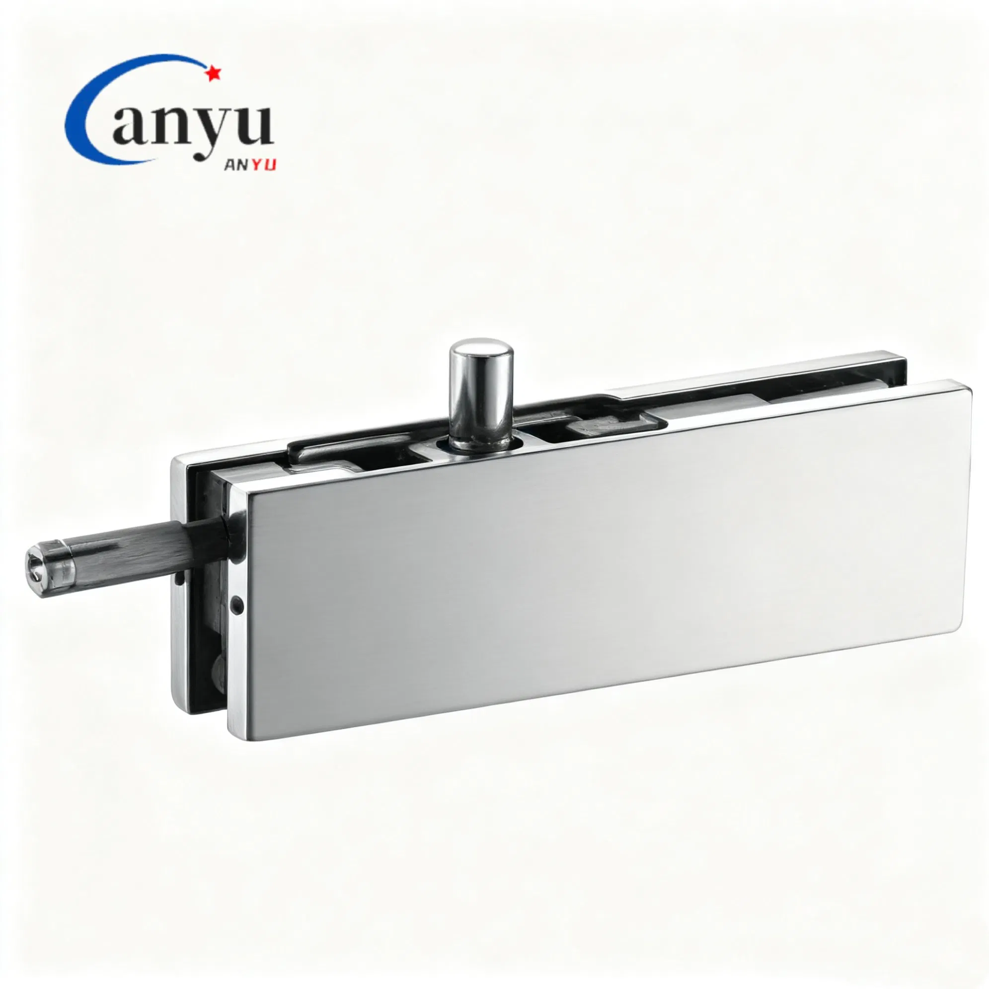 Stainless Steel Cover Frameless Glass Hardware Bottom Patch Fitting Glass Door Fitting