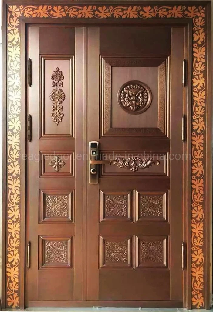 Exterior Position Copper Entry Doors Main Entrance House Door Design