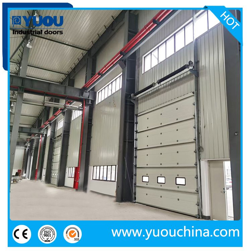 Industrial Overhead Thermal Insulated Vertical Lifting Metal Sliding up Sectional Garage Door for Cold Storage Freezer Room, Warehouse and Loading Docks or Bays