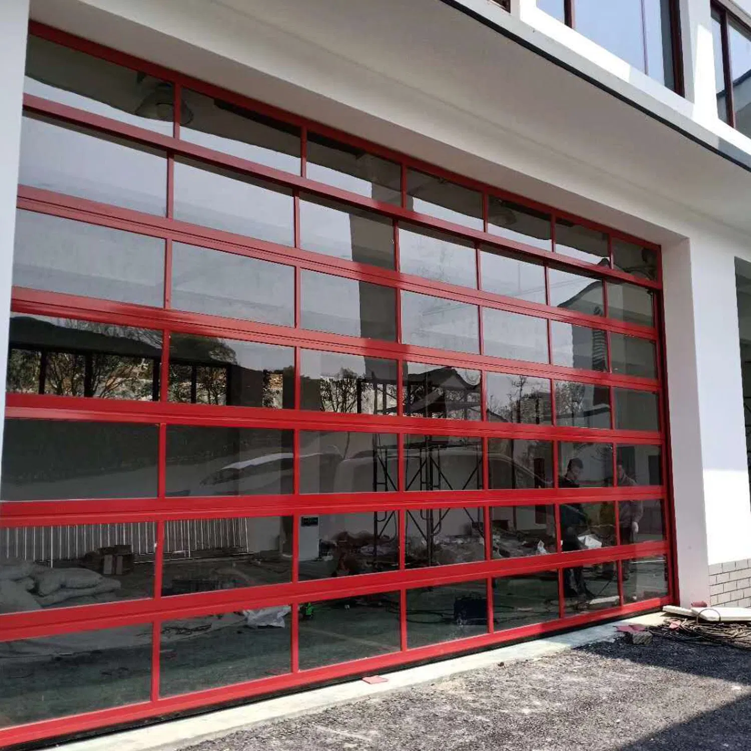 Industrial Overhead Door with Safety Inspection Certificate Automatic Sectional Garage Doors