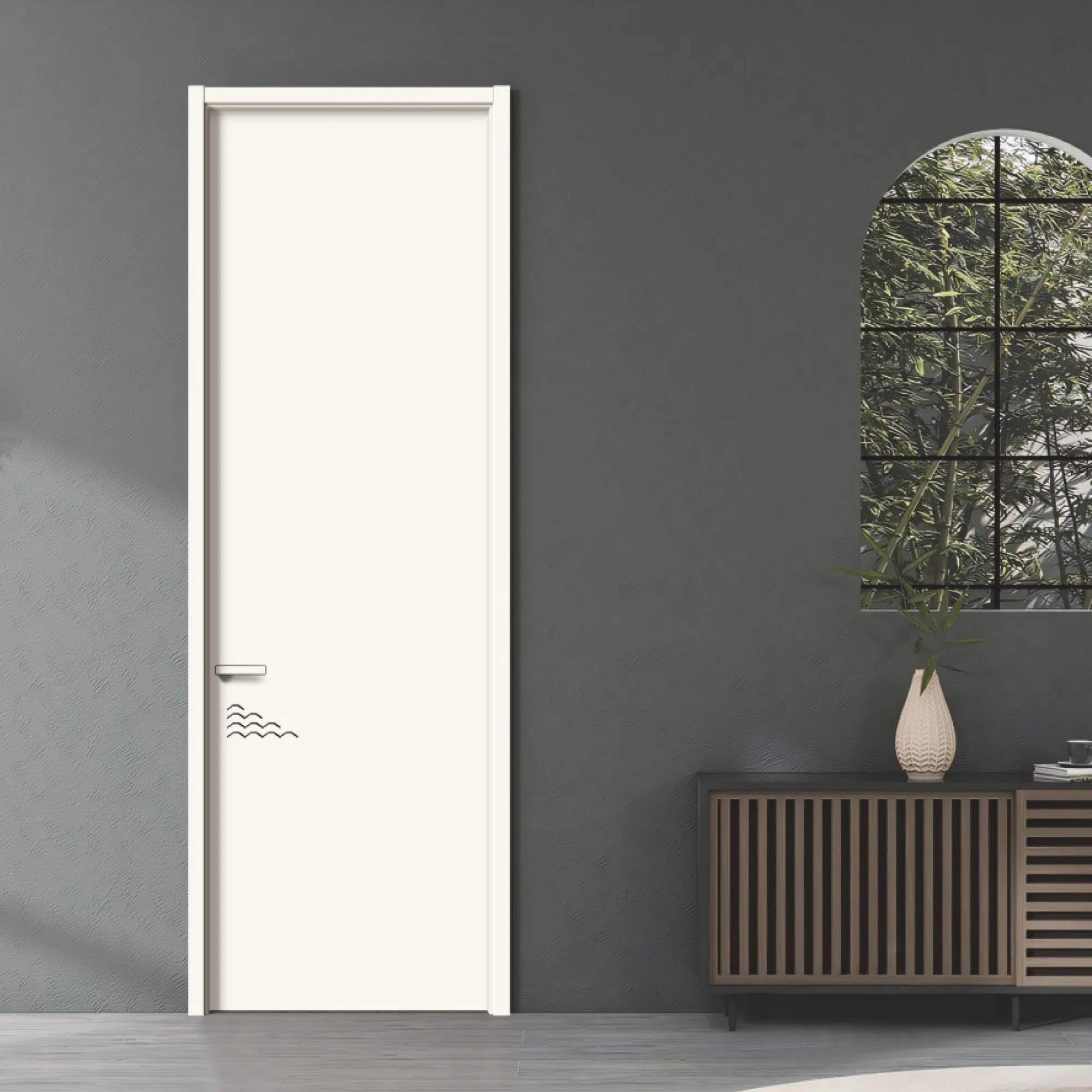 21. Wholesale Modern Interior Wooden MDF PVC Door White Bedroom Melamine Entrance Security Main Solid Wood Oak Veneer Finished Doors Home Furniture for Homes