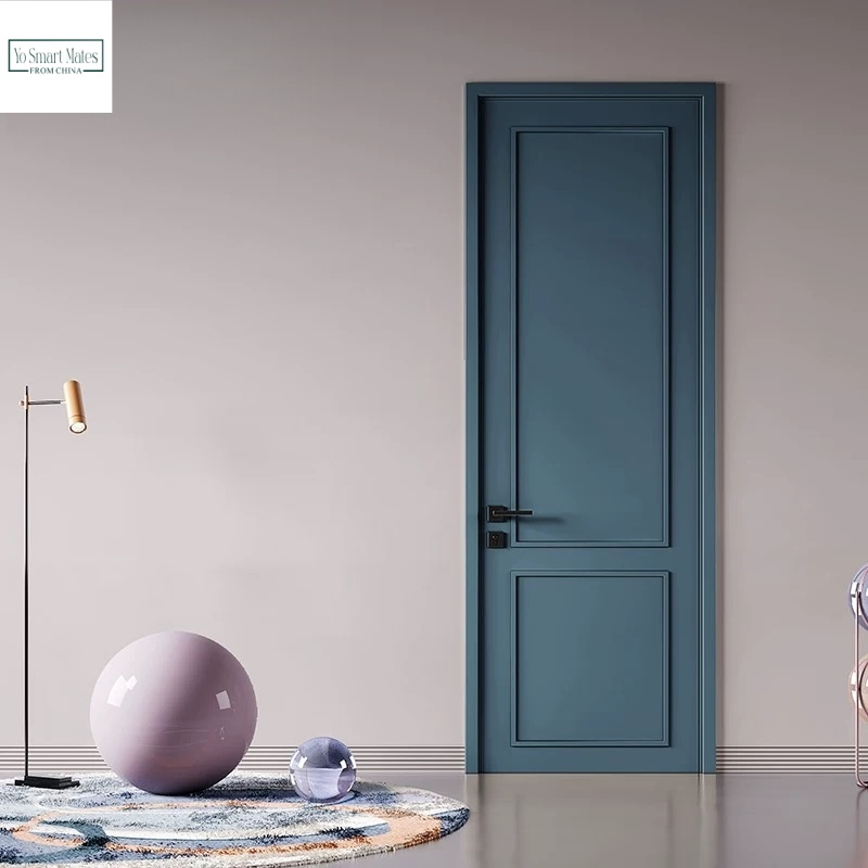 Custom Made Dark Grey Skin Friendly Invisible Frame Soundproof Interior Door Scratch Resistant Door for Home Theater and Recording Studio