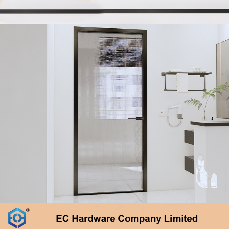 Aluminum Sectional Design Interior Aluminum Flush Modern Design Pivot Glass Door