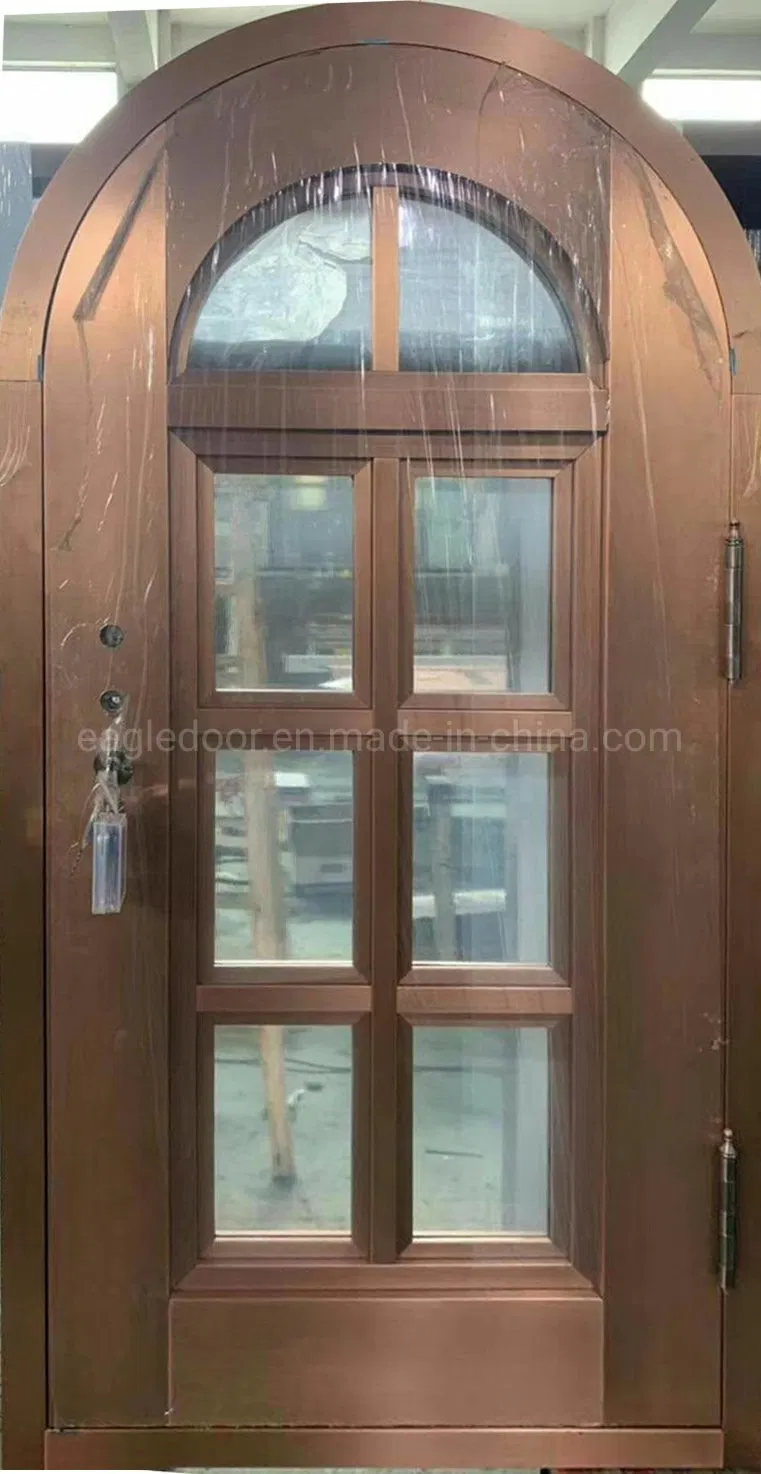 Swing Open Style and Exterior Position Copper Entry Doors Main Entrance House Door Design