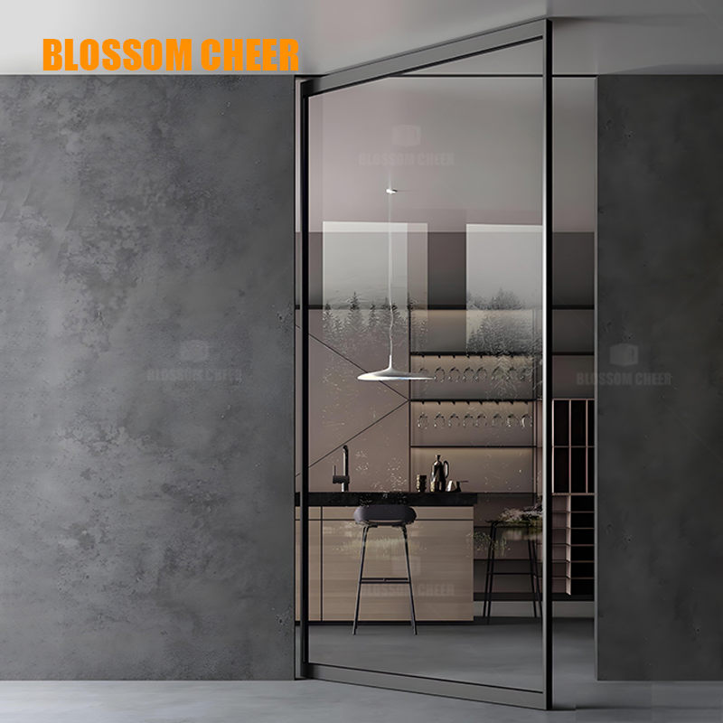 Premium Aluminum Pivot Doors with Glass for Modern Spaces