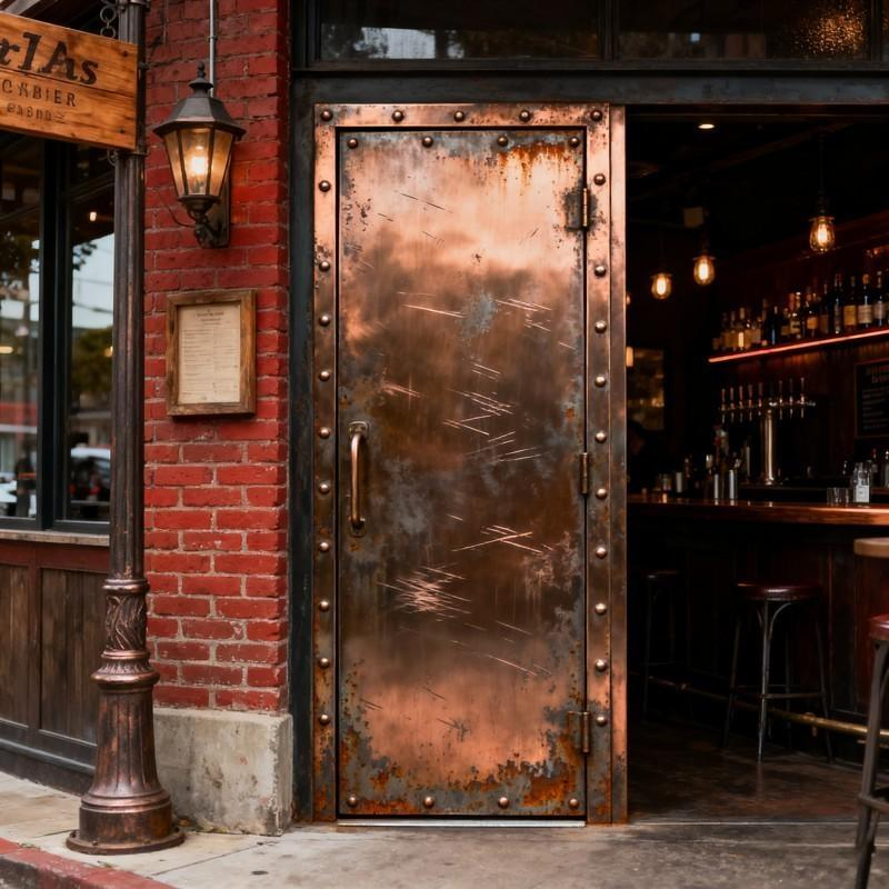 Soundproof Custom Stainless Steel Door for Professional Studio Use