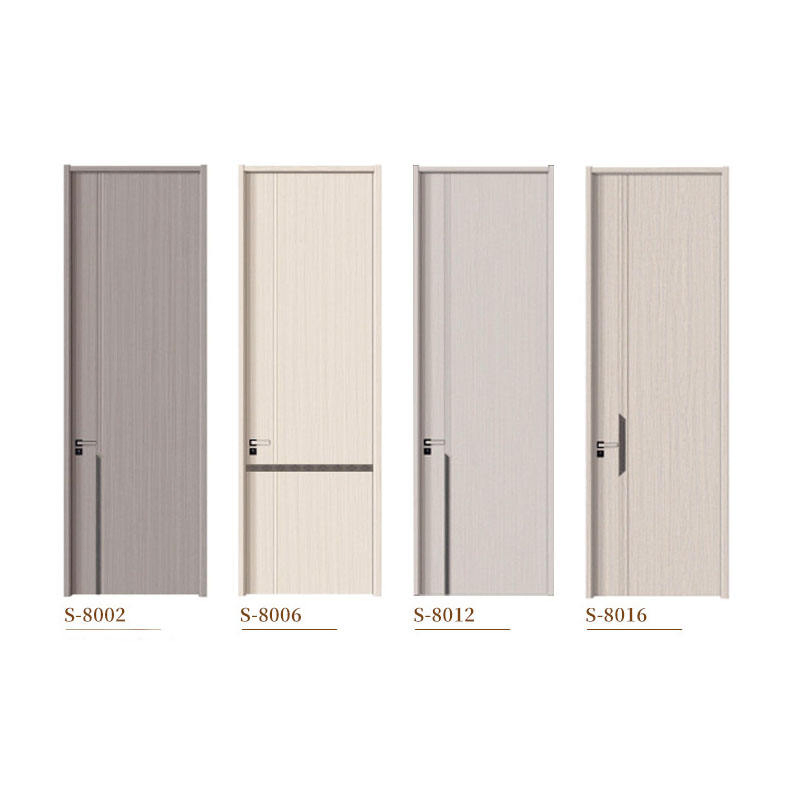 Factory Direct Turkish Melamine Wood Interior Plain Wood Grain MDF Core Bedroom Wooden Interior Door