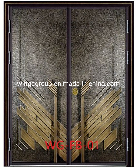 Africa Explosion Proof Aluminum Cast Copper Boar Security Door Wg-Fb-91