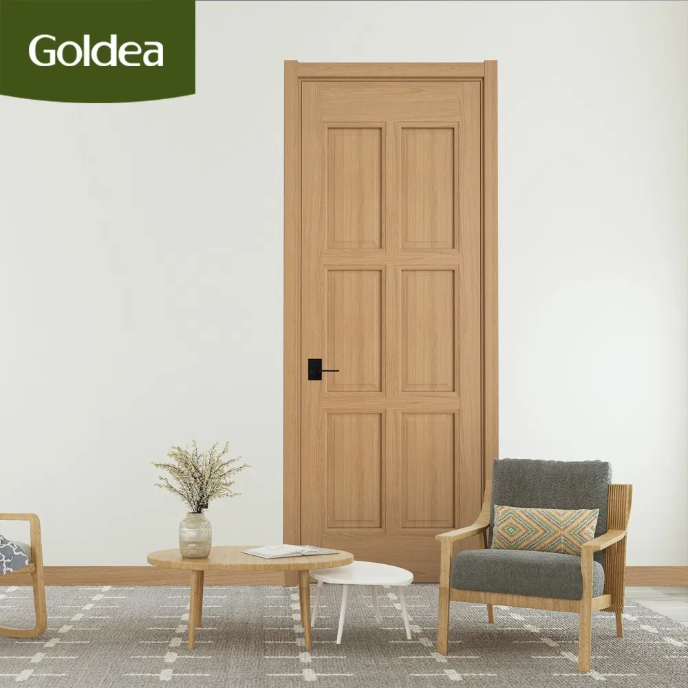 Premium Solid Wood and MDF Laminated PVC Front Door Design