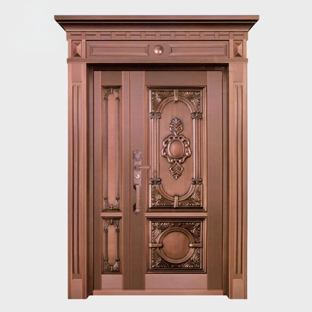 High Performance Majestically Majestic Cost Main Security Entrance Exterior Entry Copper Front Door for House