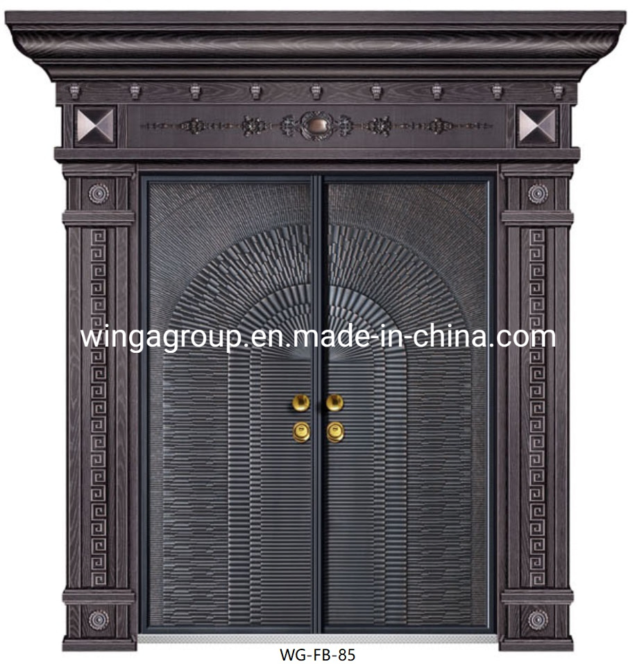 Classical Aluminum Copper Metal Iron Steel Security Entry Door