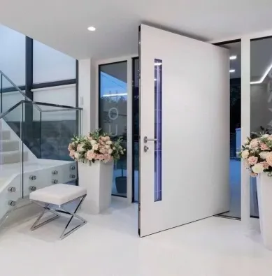 Aluminum Glass Pivot Door 4