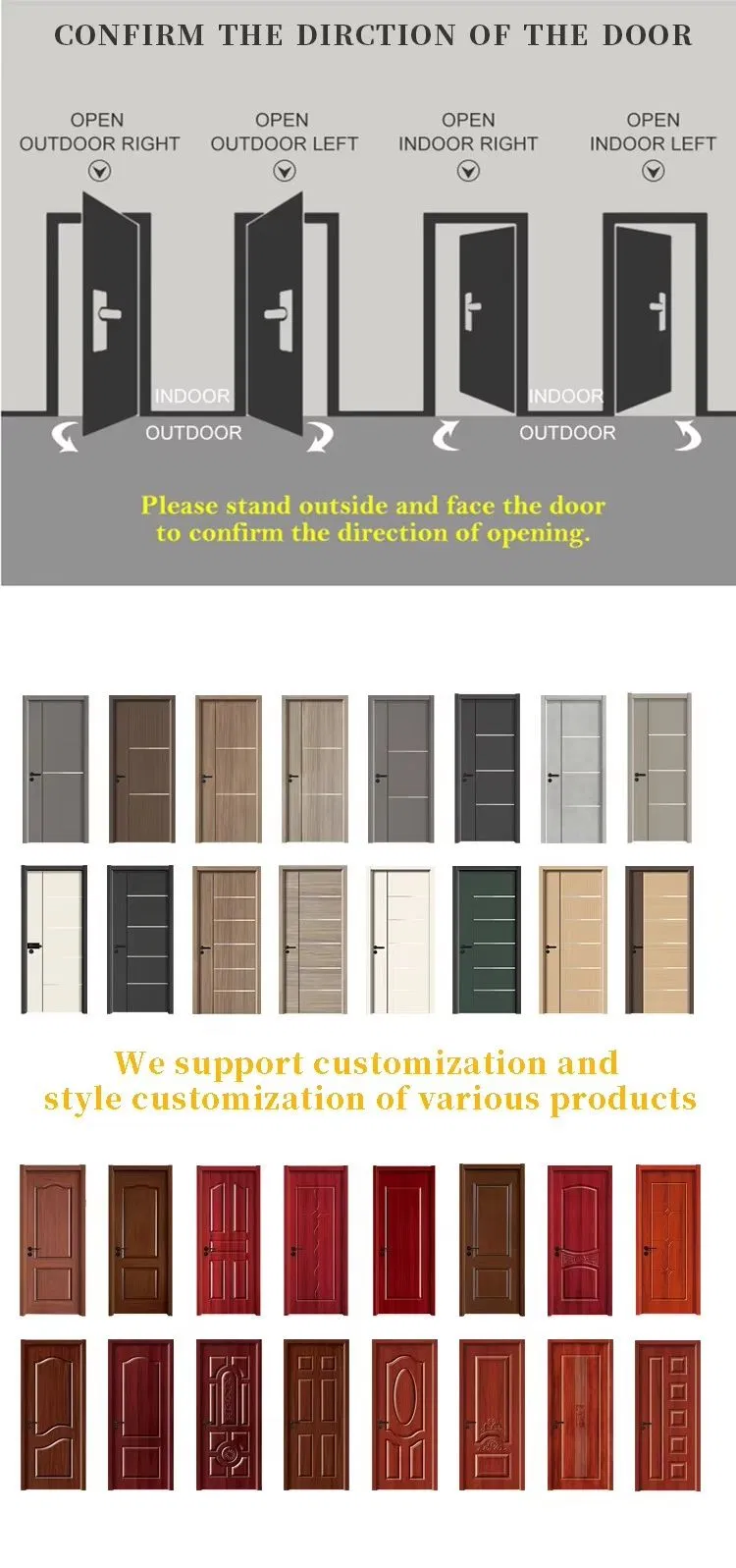 Laminated Design Wood Doors