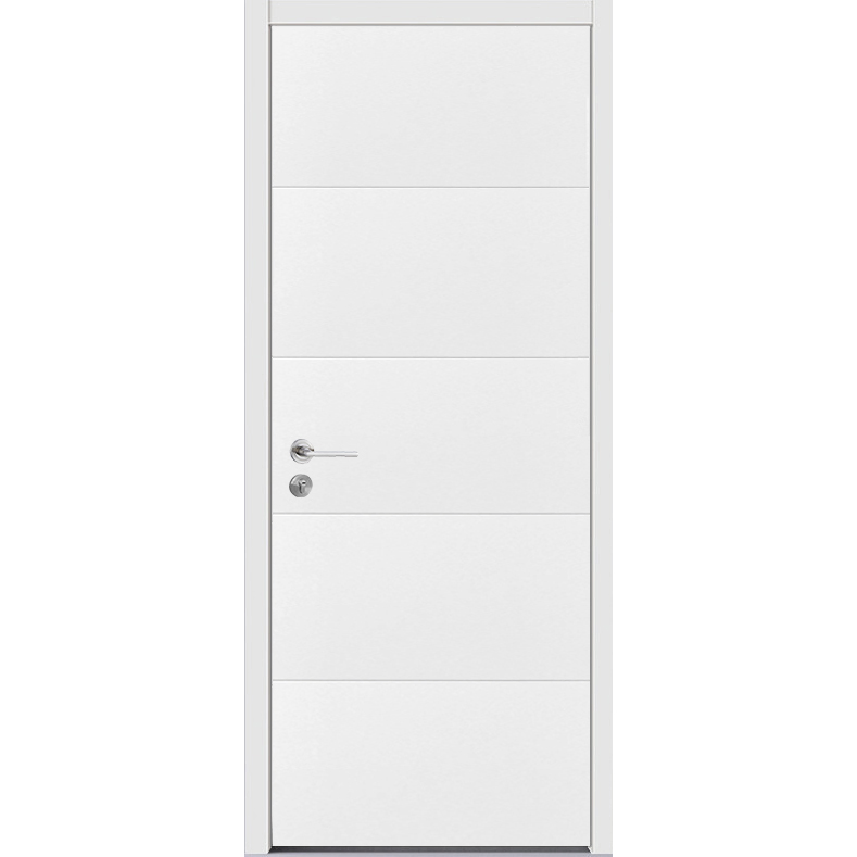 Kangton Interior Melamine Wood Veneer Flush Wooden Lacquer Door with Solid Hollow