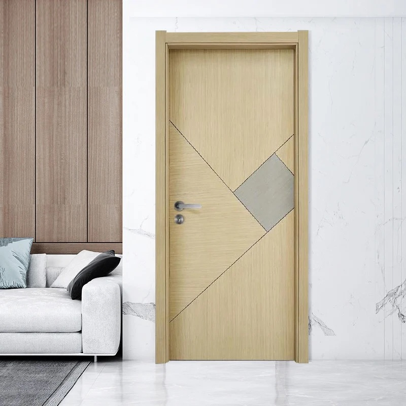 Customized Modern Solid Wood Doors Sound Insulation Melamine Interior Door Room Doors for Home