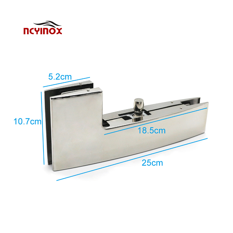 Stainless Steel Swing Sliding Frameless Office Glass Door Patch Fitting Top Panel Hardware