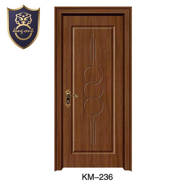 Stylish PVC Coated MDF Laminated Wood Doors for Interiors