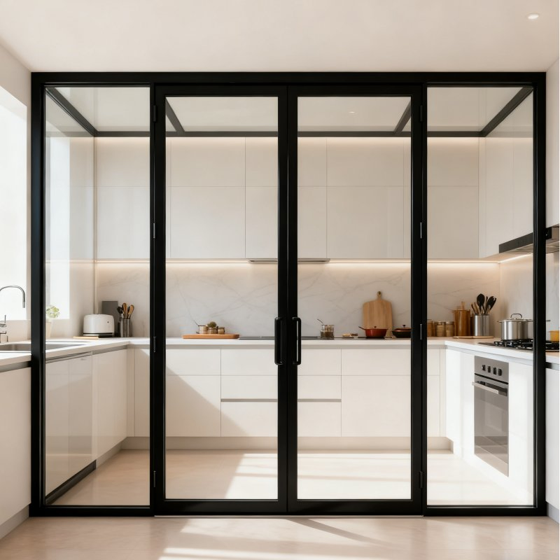 Sound Insulated Aluminum Doors for Office and Studio