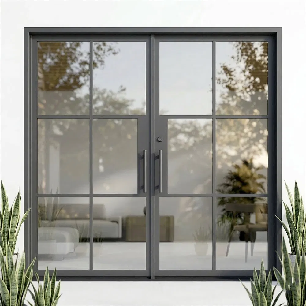 Soundproof Steel French Door for Home Studio and Private Office