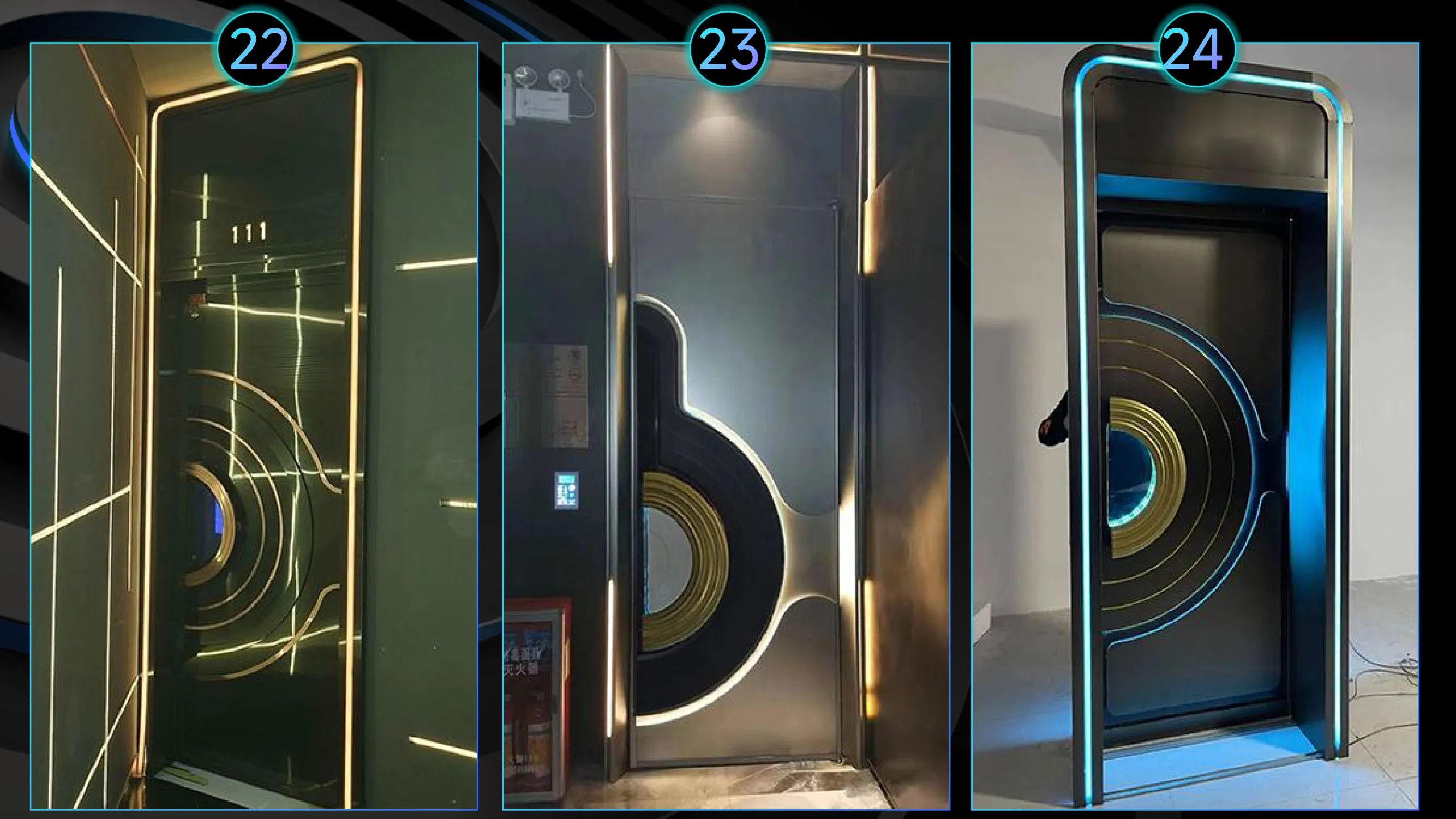 Fireproof Steel Contemporary KTV Doors Factory Price Professional 40db Soundproof for Computer Room Recording Studio